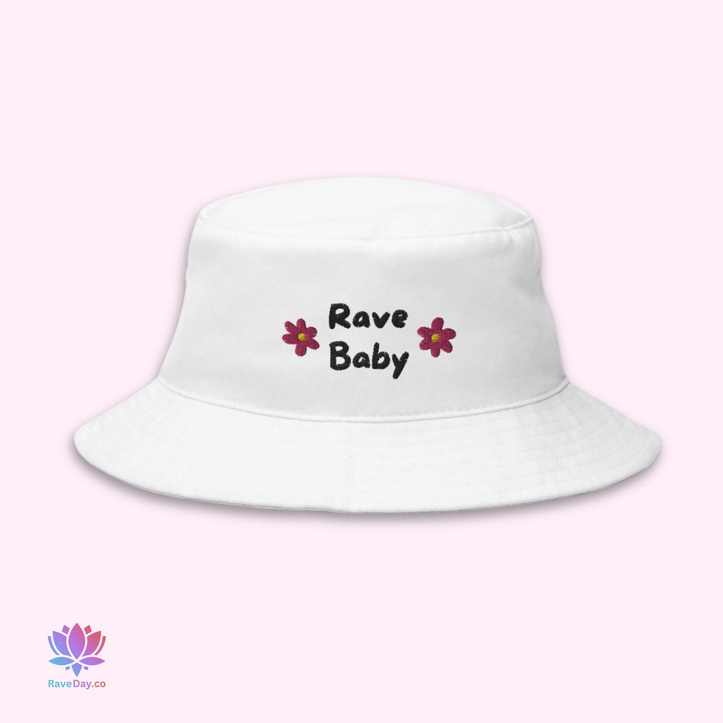 Rave Baby - Bucket Hat (White) Rave Day