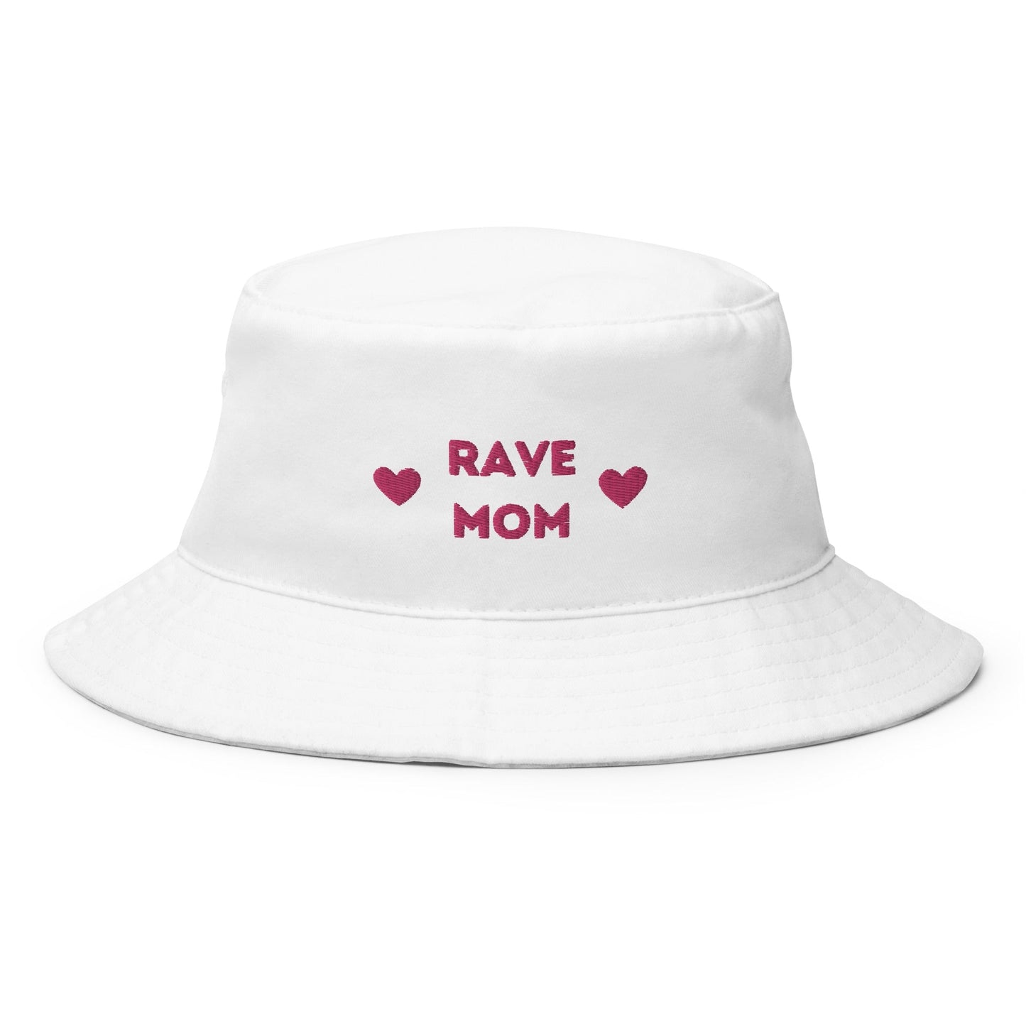 Rave Mom - Bucket Hat (1) Rave Day White