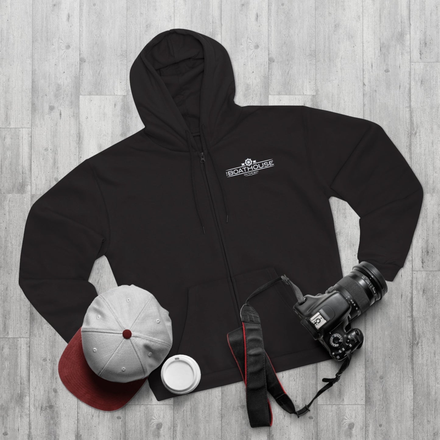 SAMPLE Unisex Hooded Zip Sweatshirt Hoodie Printify