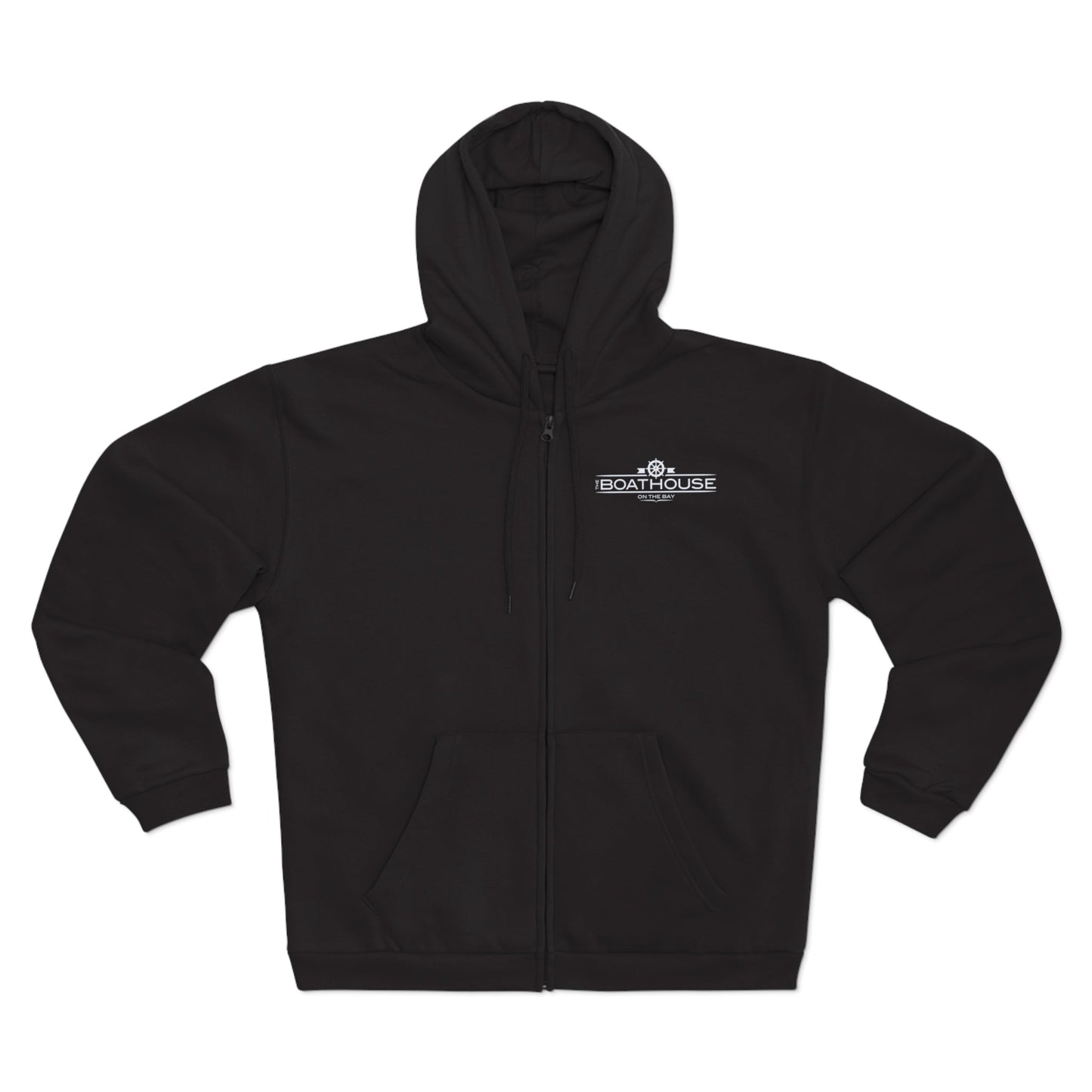 SAMPLE Unisex Hooded Zip Sweatshirt Hoodie Printify Black XS