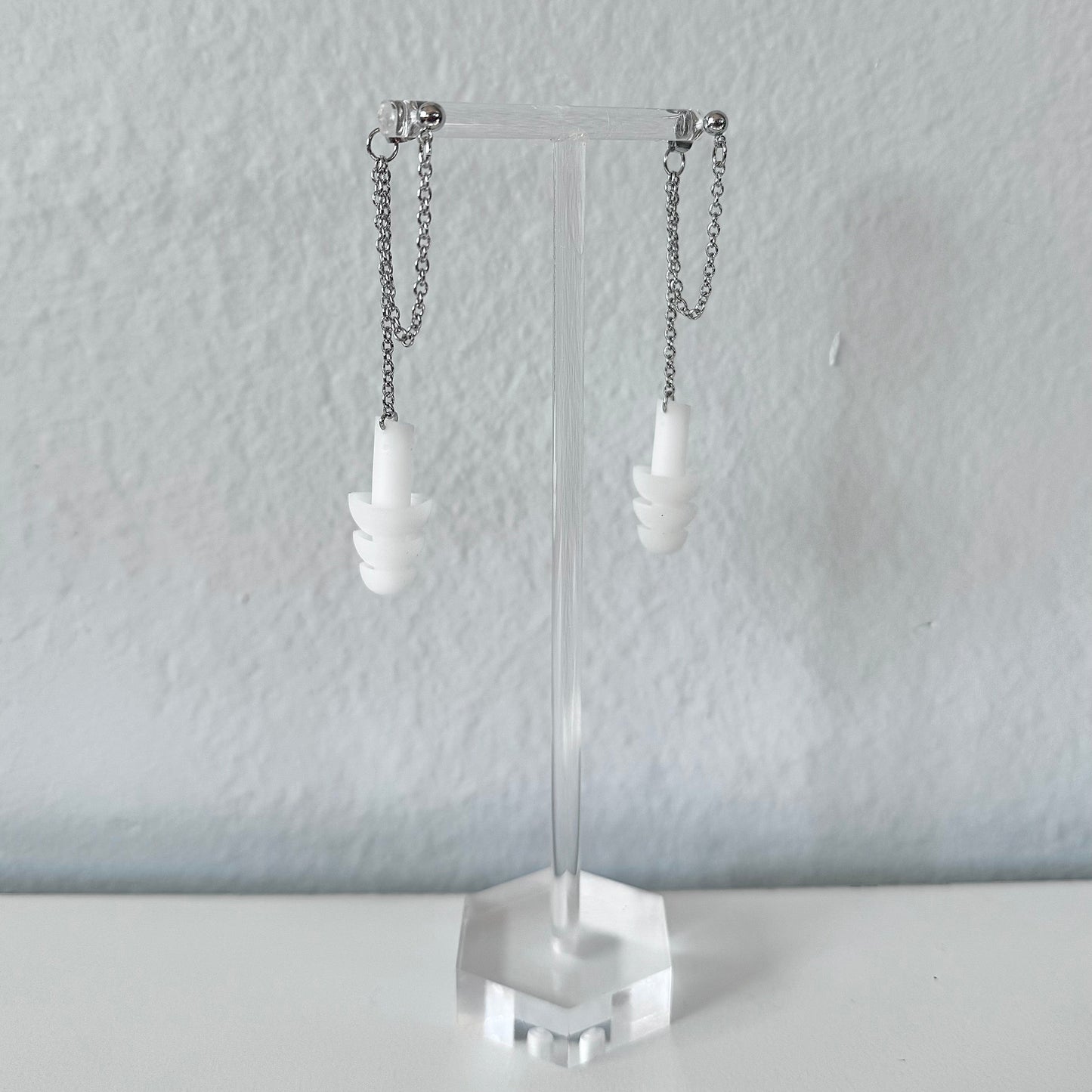 Silver Chains Earrings Rave Day
