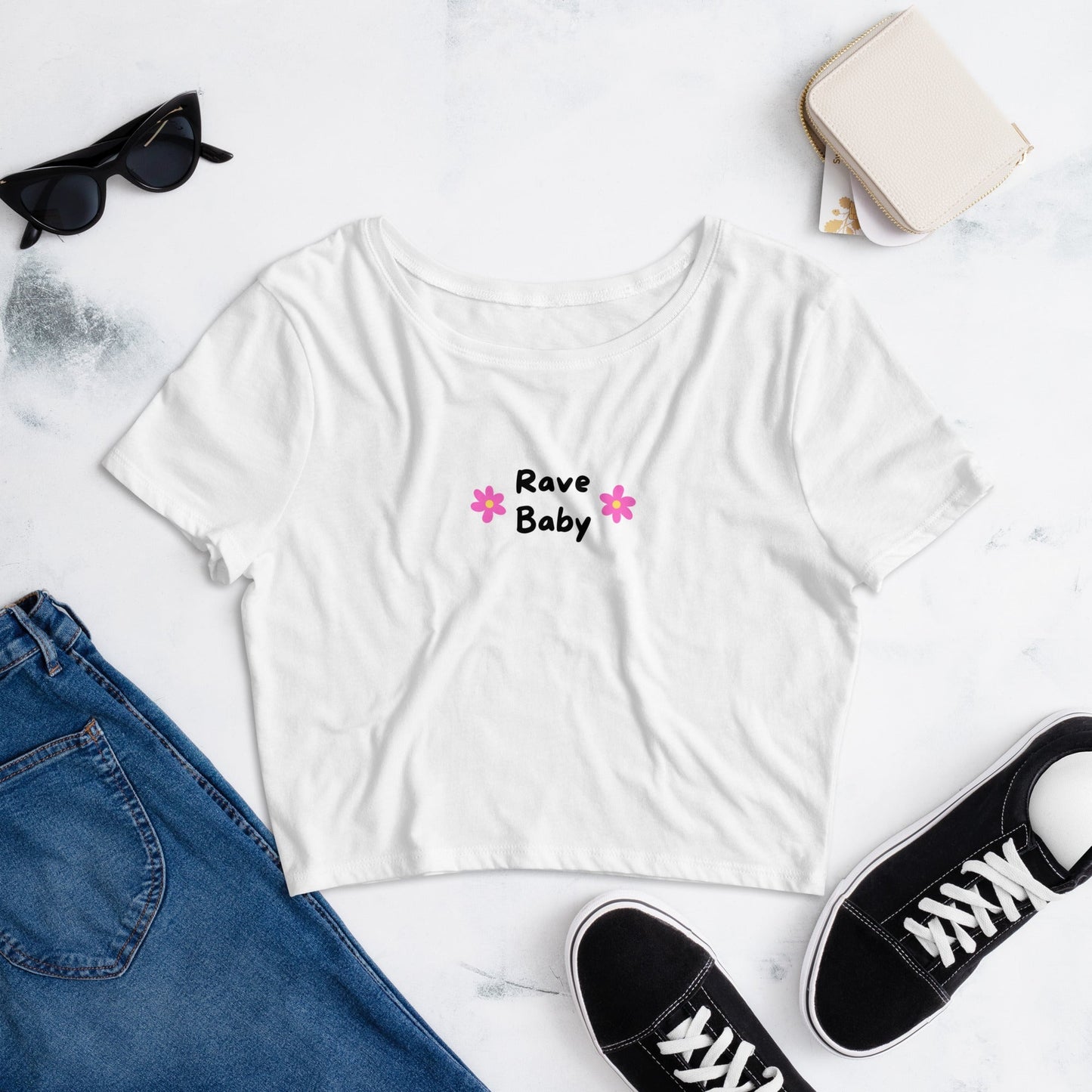 Women’s Crop Tee Rave Day XS/SM