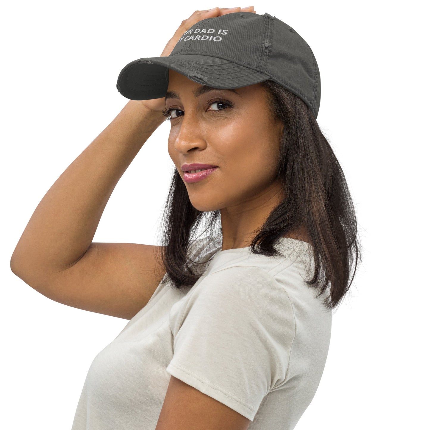 Your Dad is My Cardio - Distressed Dad Hat Rave Day