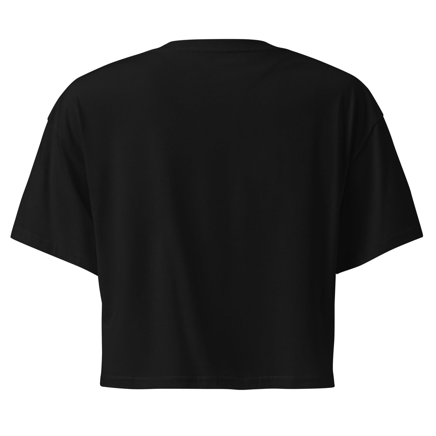 Your Soulmate is in the Mosh Pit – Black/Red Cropped T-Shirt Rave Day
