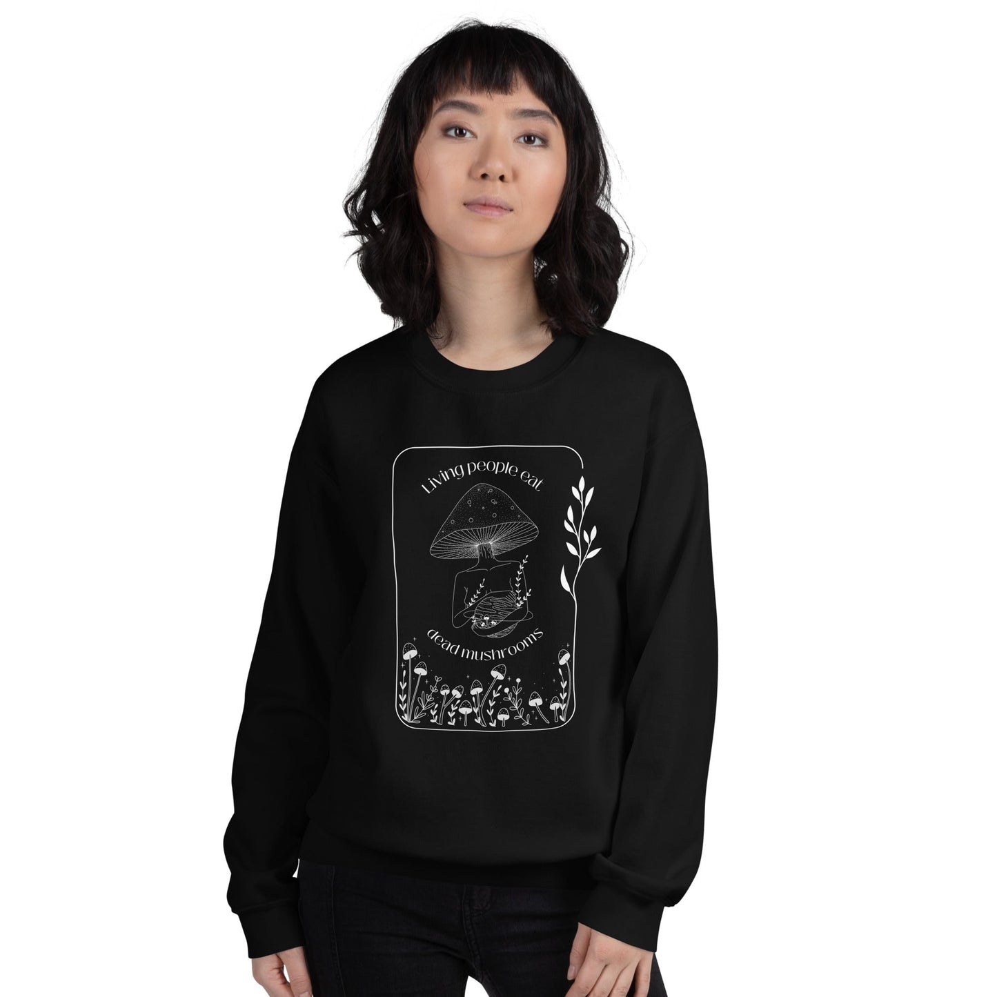 Living Mushrooms - Sweater Sweaters and Hoodies Rave Day
