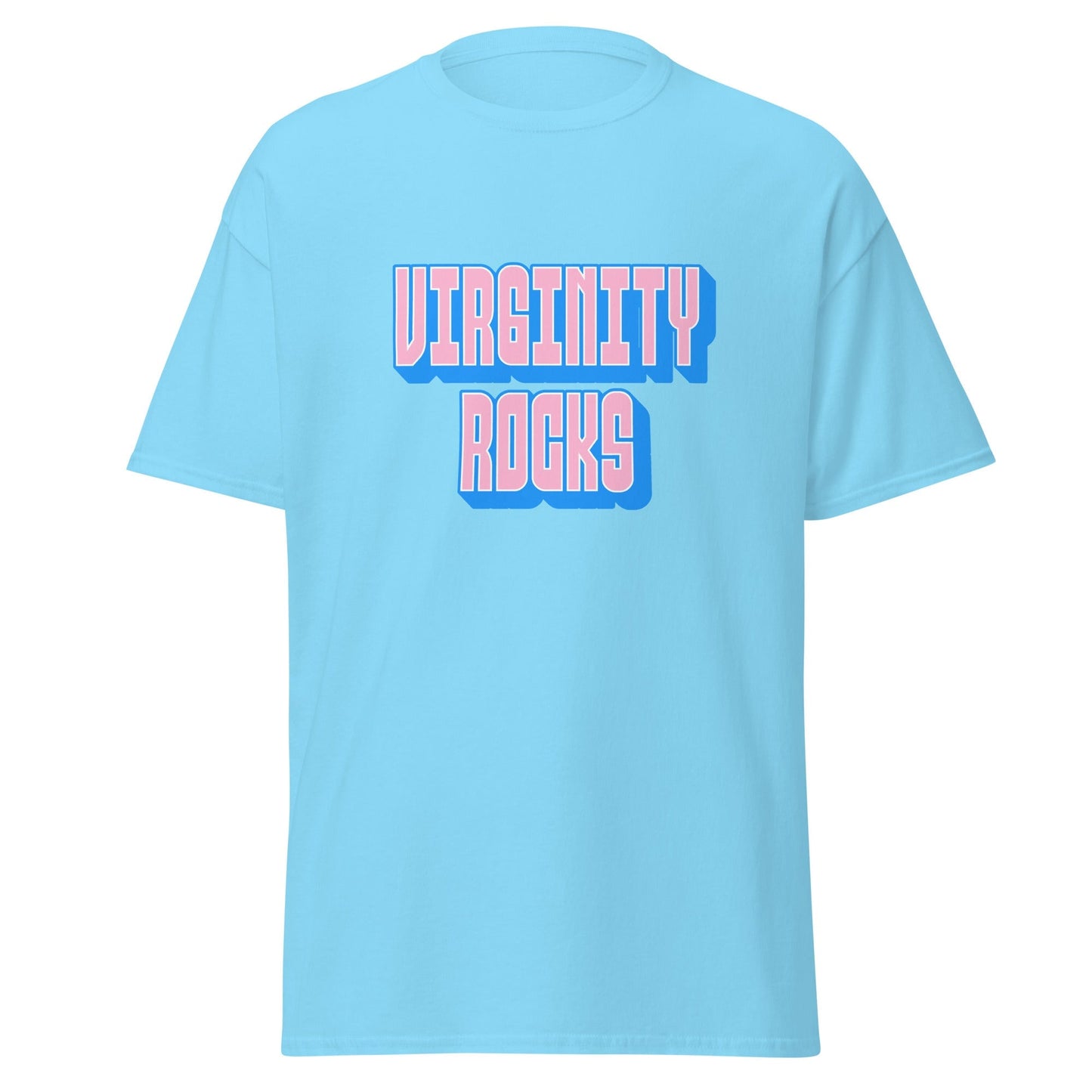 Virginity Rocks (Blue) - Men's classic tee Rave Day