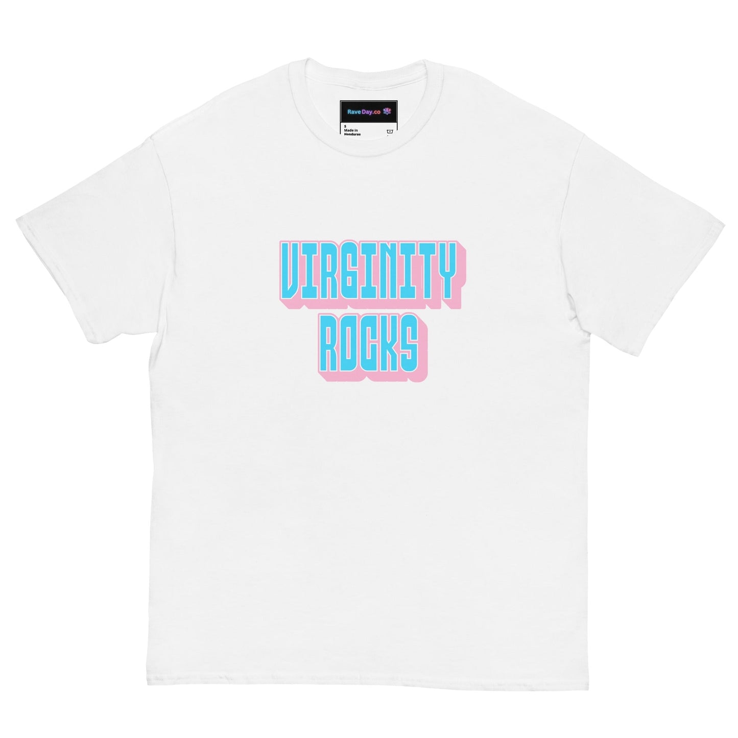 Virginity Rocks (Pink) - Men's classic tee Rave Day