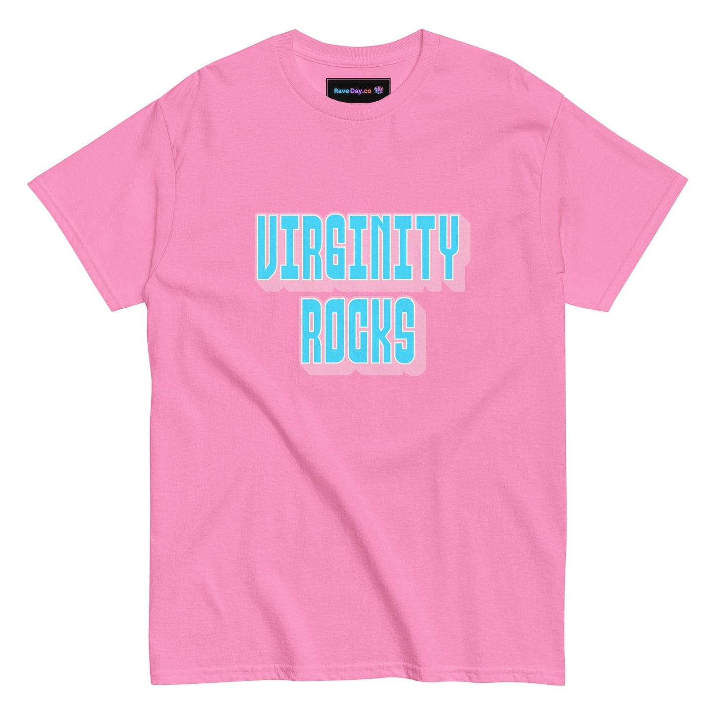 Virginity Rocks (Pink) - Men's classic tee Rave Day