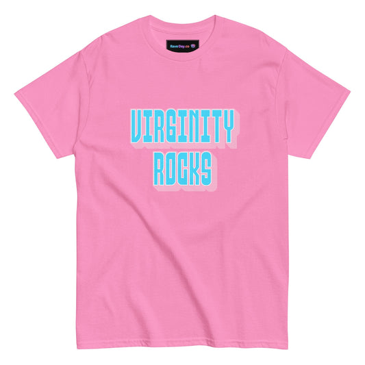 Virginity Rocks (Pink) - Men's classic tee Rave Day