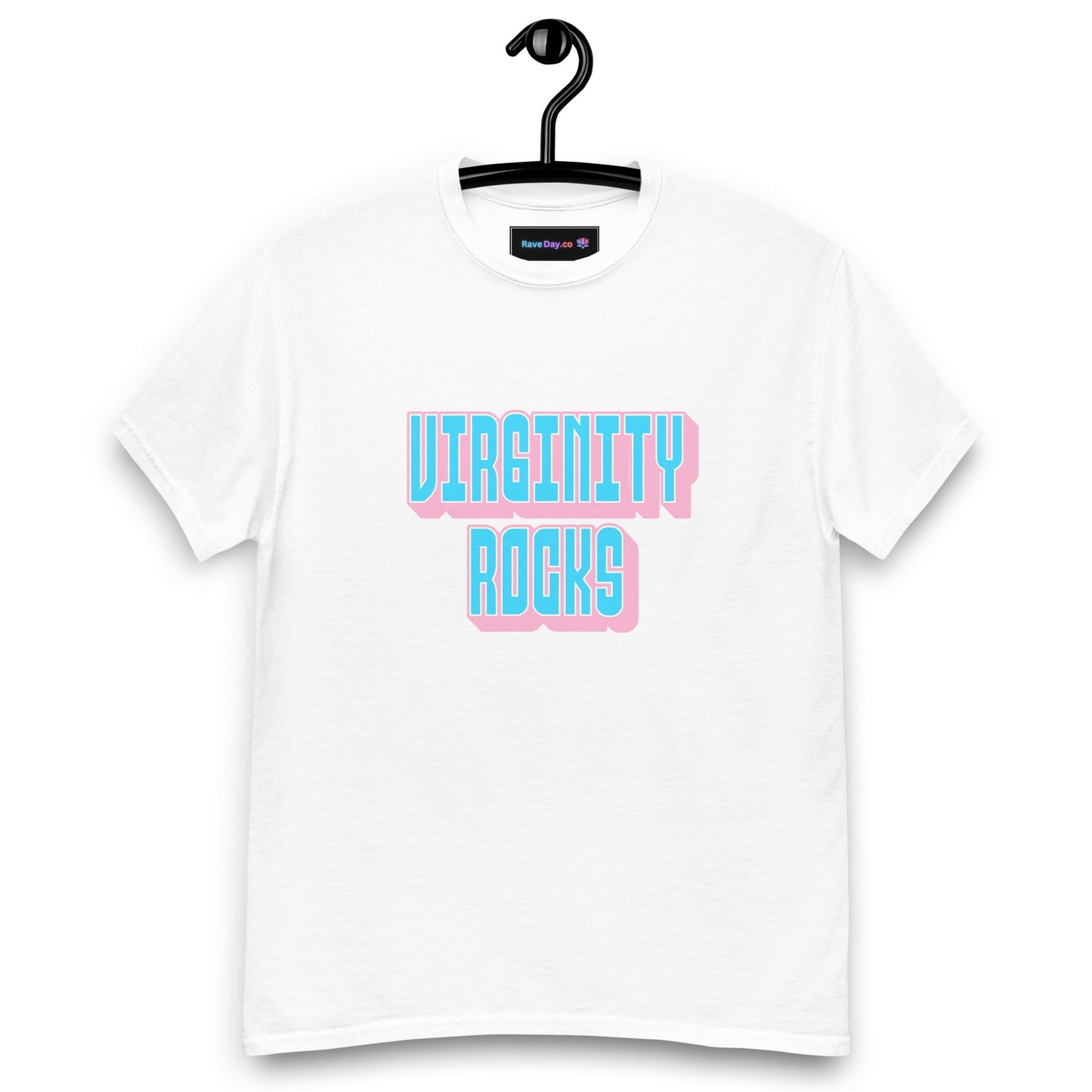 Virginity Rocks (Pink) - Men's classic tee Rave Day