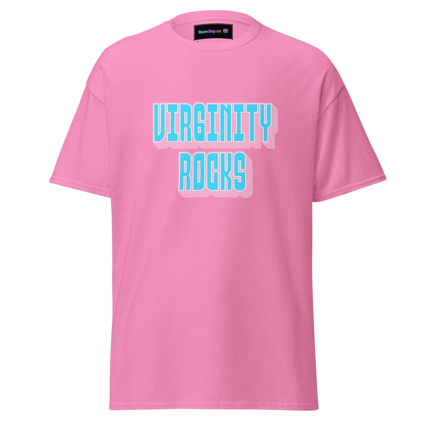 Virginity Rocks (Pink) - Men's classic tee Rave Day