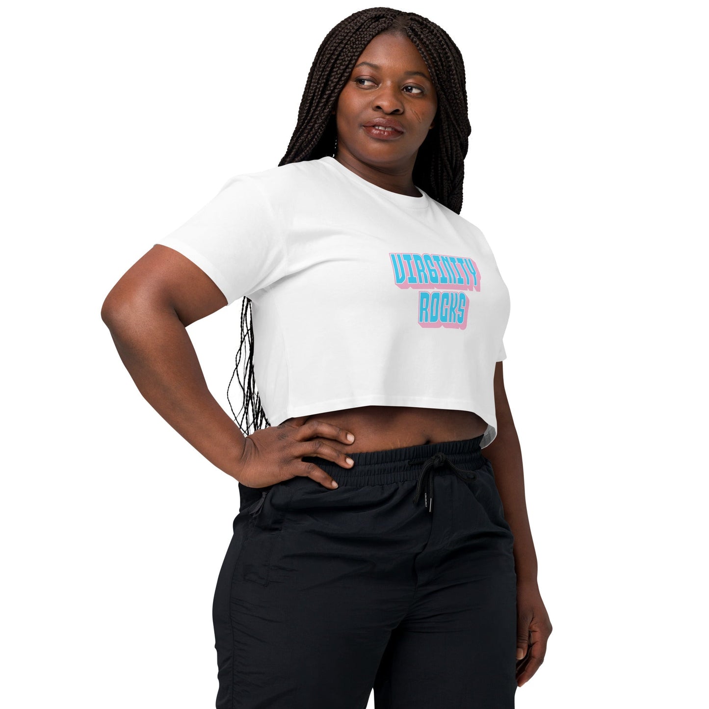Virginity Rocks - Women’s crop top Rave Day