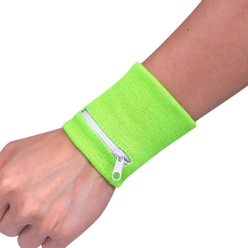 Wrist Purse Bag with Zipper Running Travel Bike Safe Sports Bag for Running Gym Bike Wallet Safe. Storage Wrist Support 1 Pcs Rave Day Gn