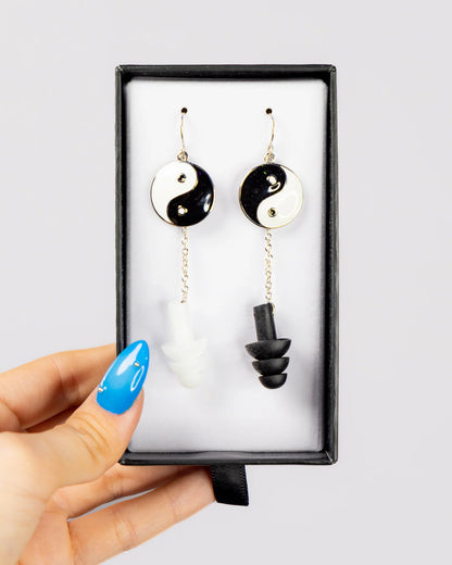 Ear Plug Earrings - Yin & Yang