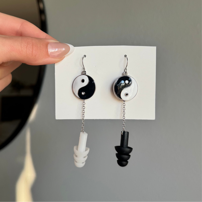 Ear Plug Earrings - Yin & Yang