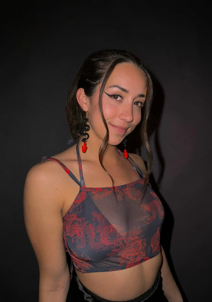 Ear Plug Earrings - Black Dragons