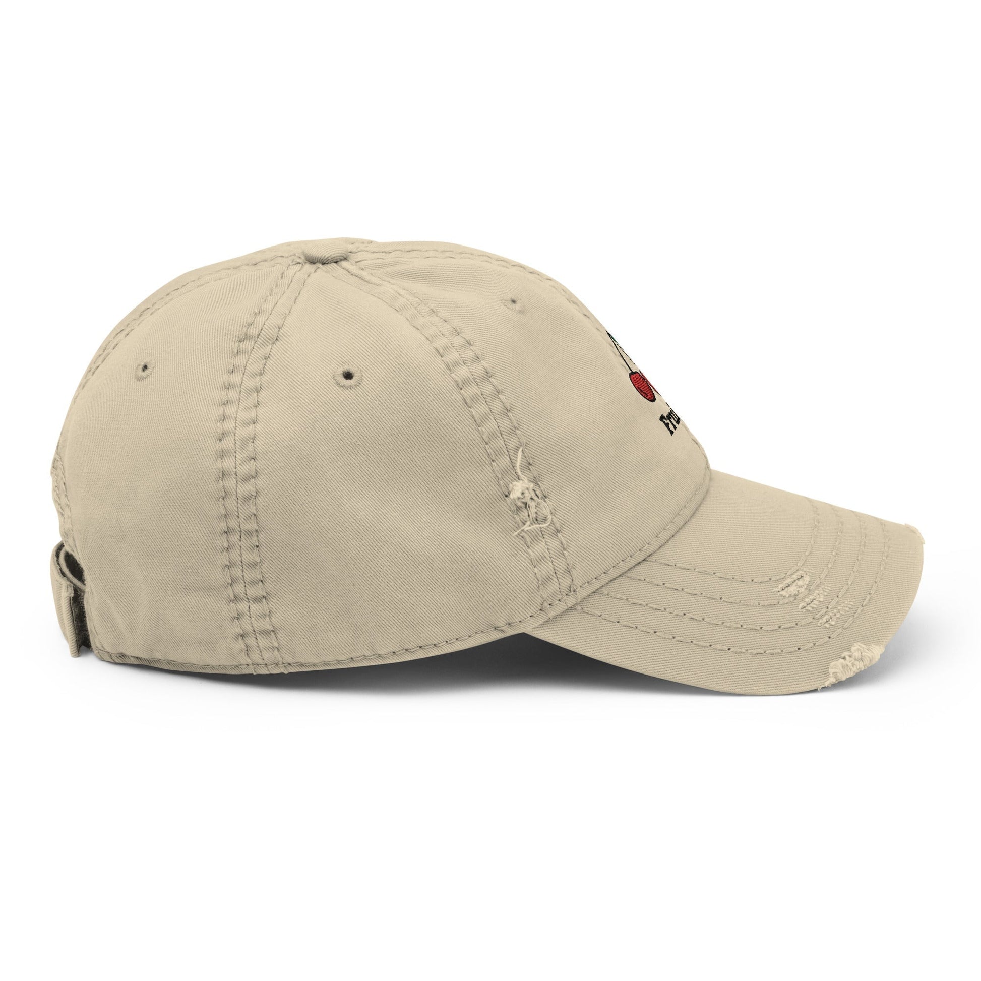 Fruity - Distressed Dad Hat (Khaki) Rave Day 