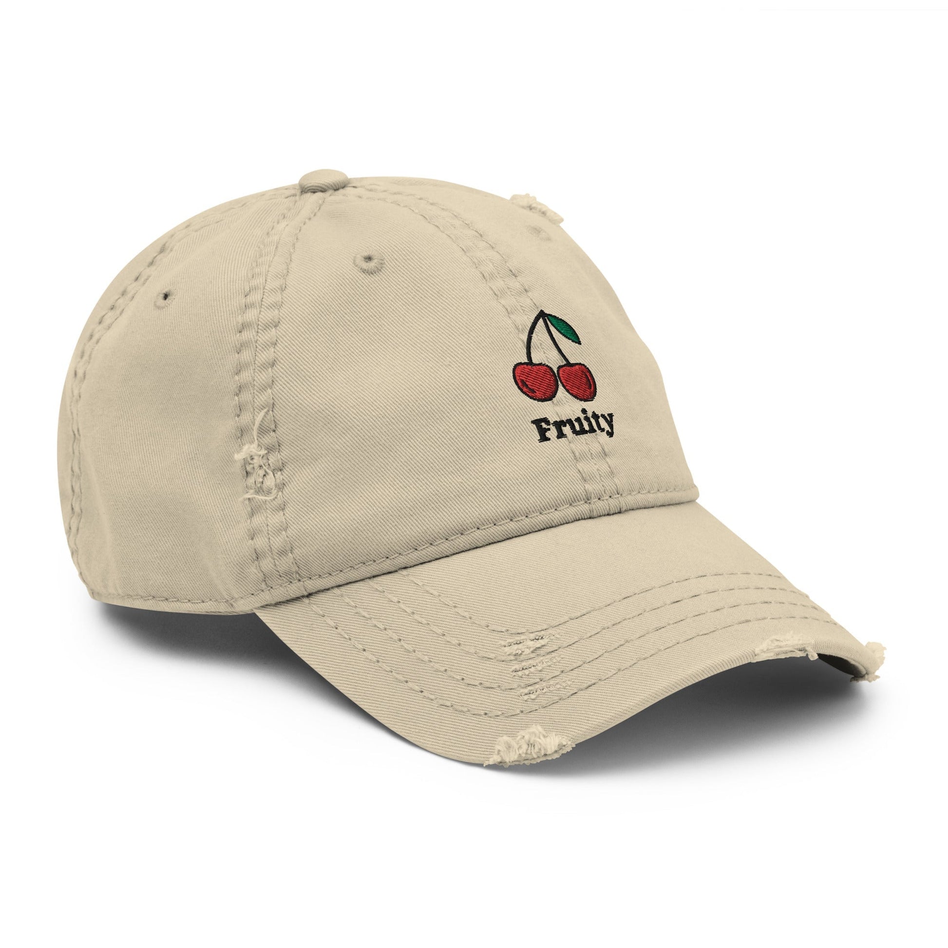 Fruity - Distressed Dad Hat (Khaki) Rave Day 