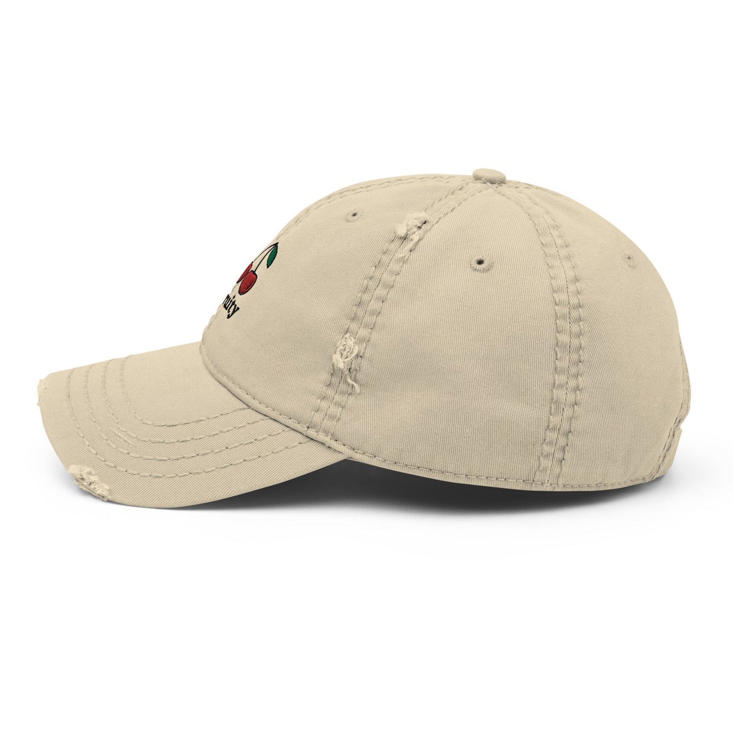 Fruity - Distressed Dad Hat (Khaki) Rave Day 