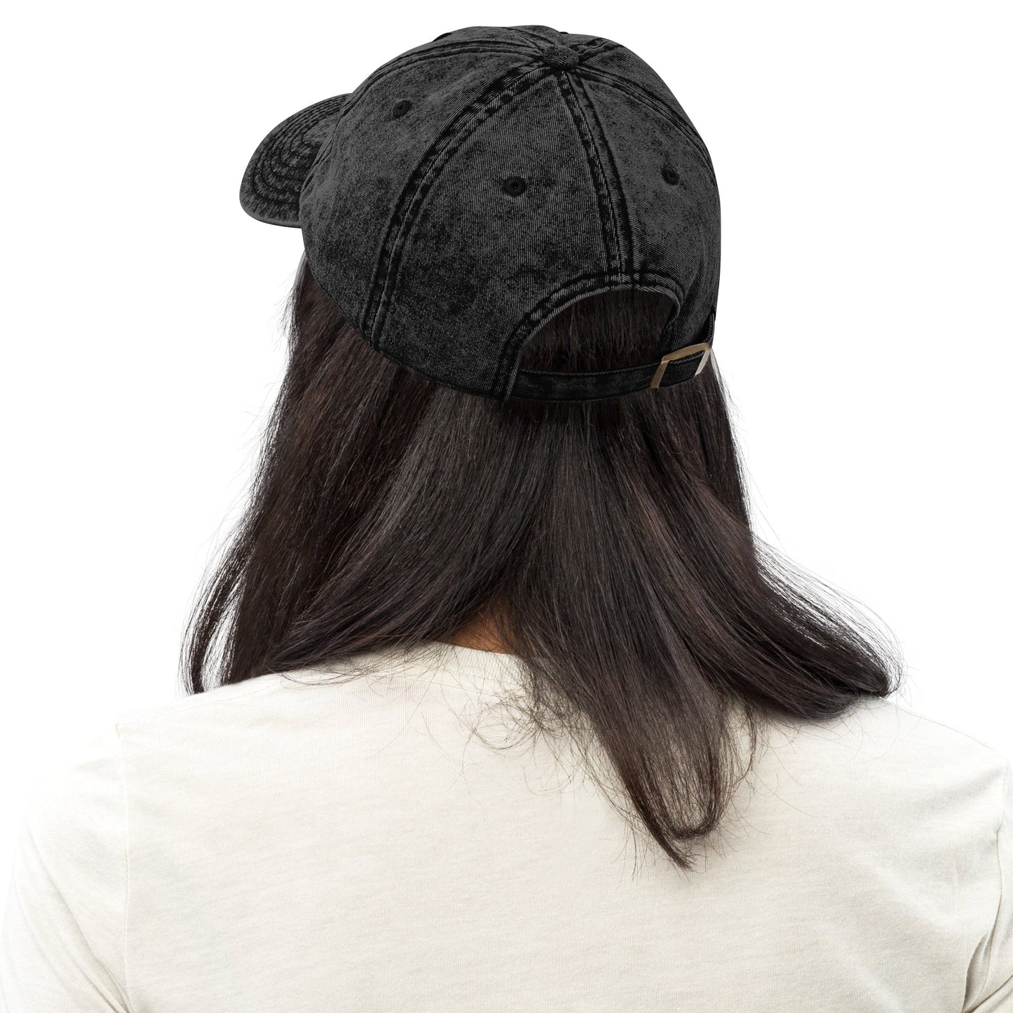 Fruity - Vintage Cotton Twill Cap (Black denim) Rave Day 