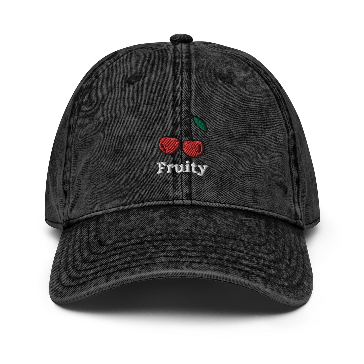 Fruity - Vintage Cotton Twill Cap (Black denim) Rave Day 