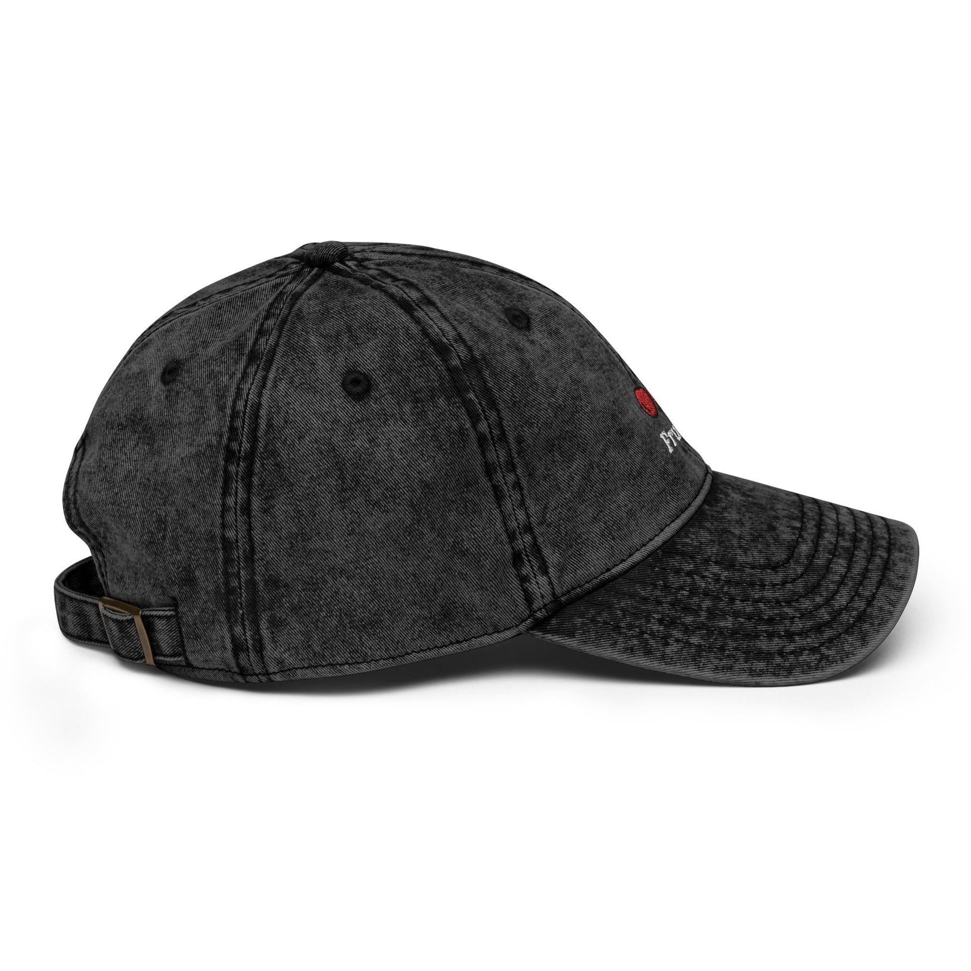 Fruity - Vintage Cotton Twill Cap (Black denim) Rave Day 