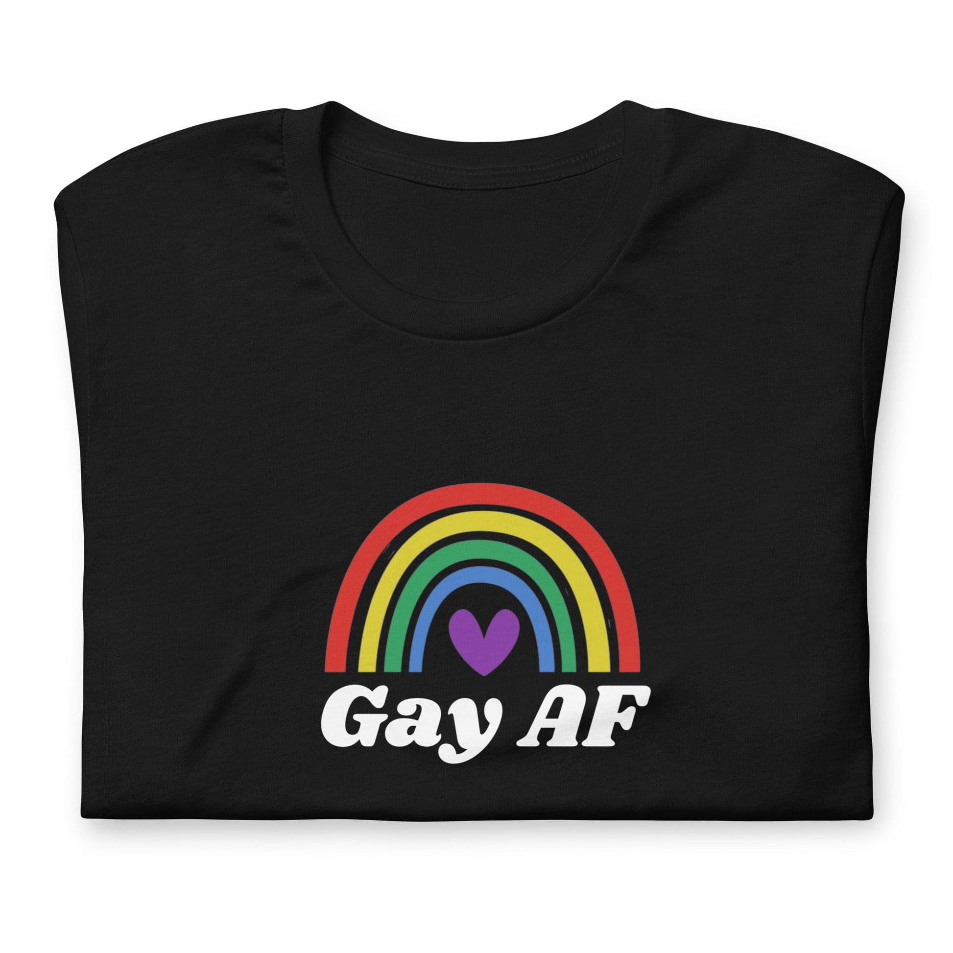 Gay AF Rainbow Pride - Unisex t-shirt Rave Day XS 