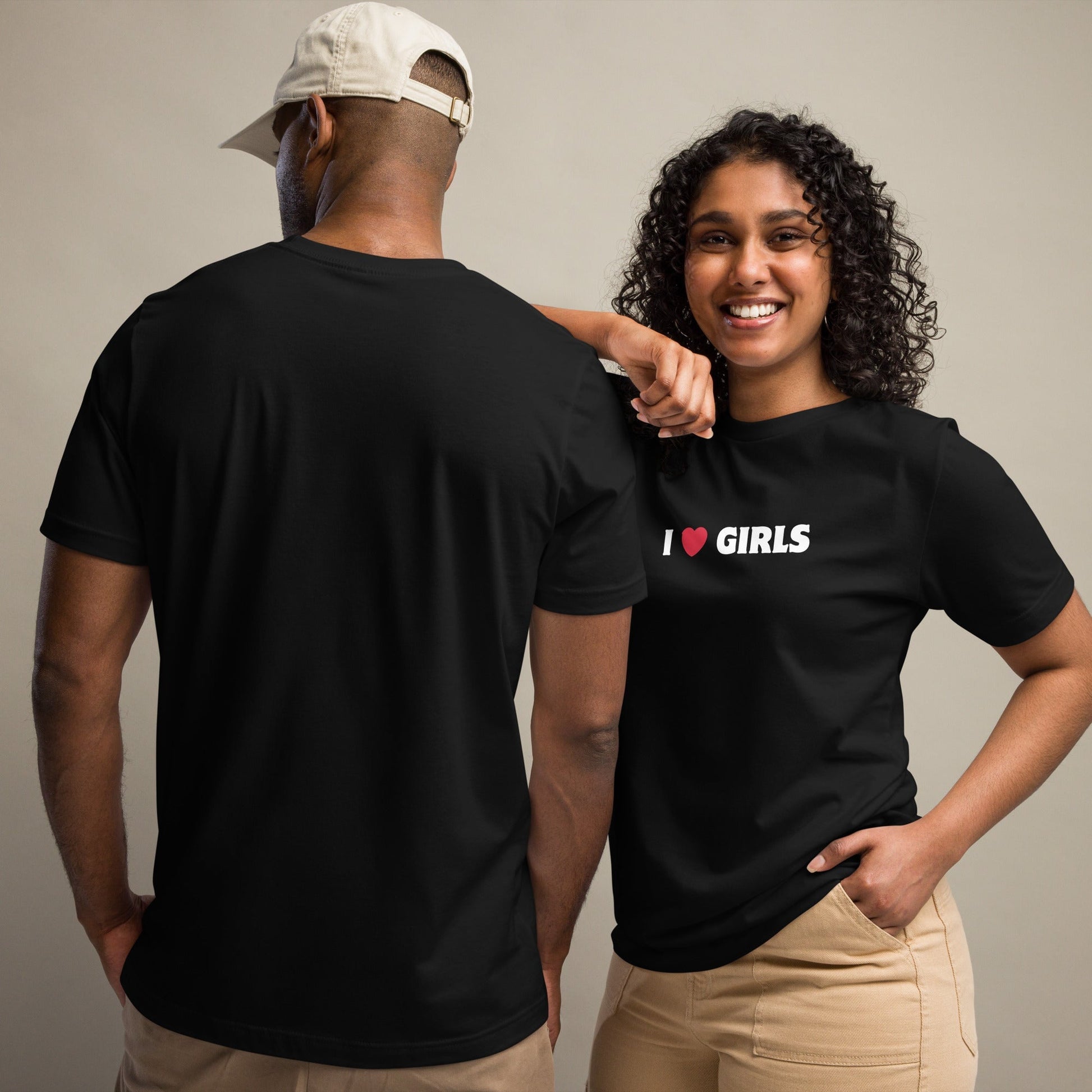I Love Girls - Black Unisex t-shirt Rave Day 