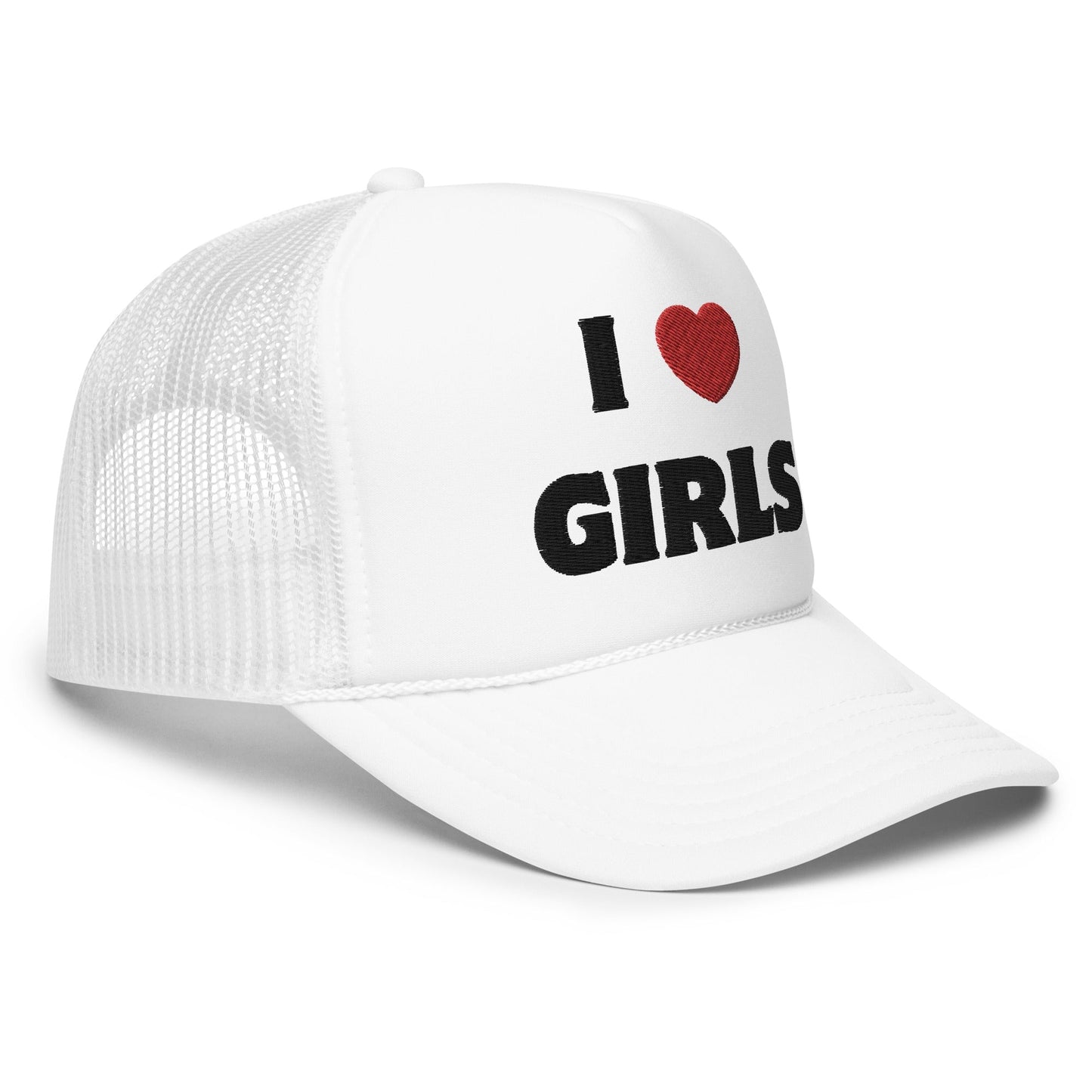 I Love Girls - Foam trucker hat Rave Day 