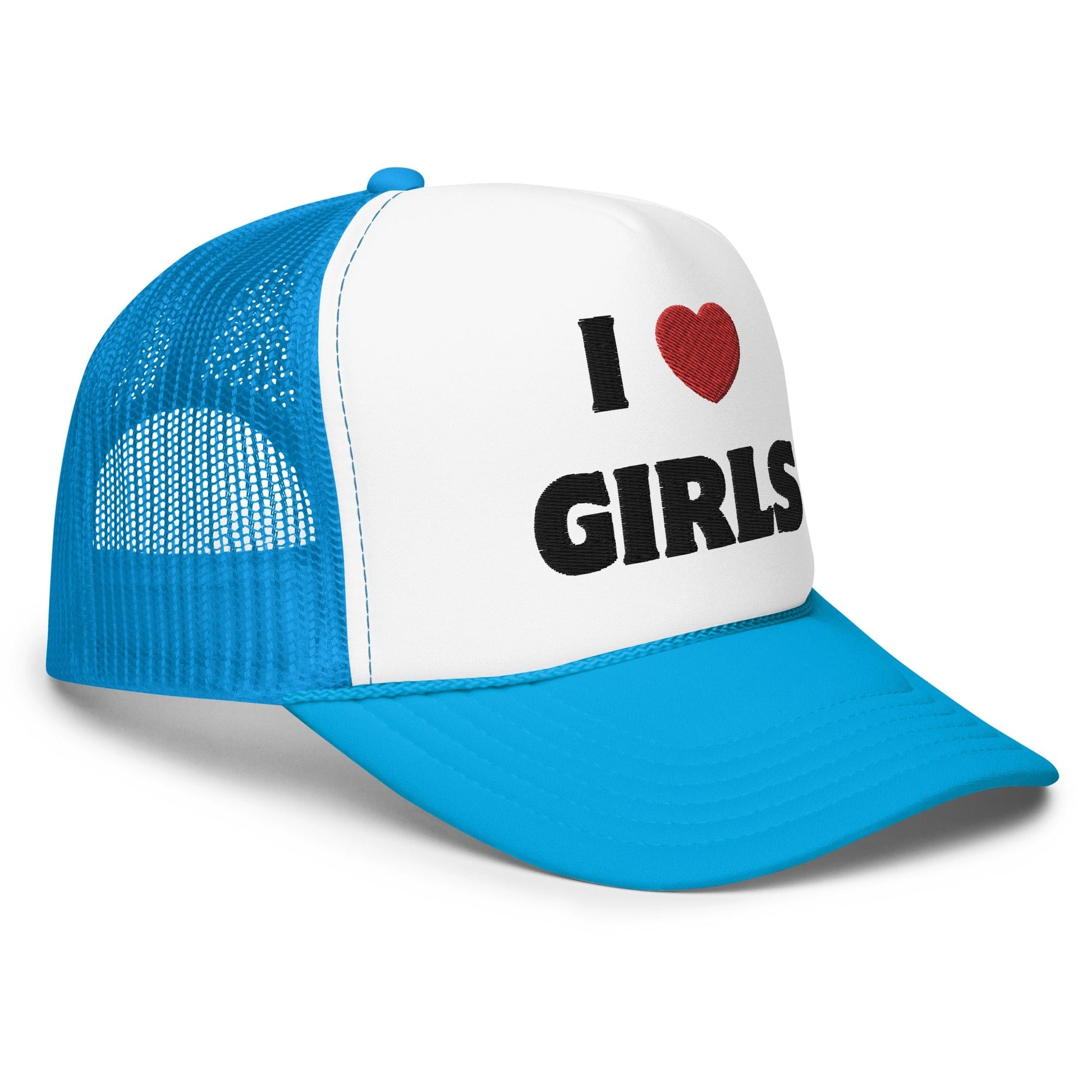 I Love Girls - Foam trucker hat Rave Day 