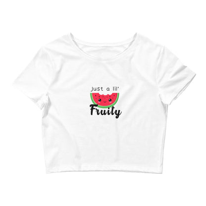 Just a lil Fruity (Watermelon) - Women’s Crop Tee Rave Day 