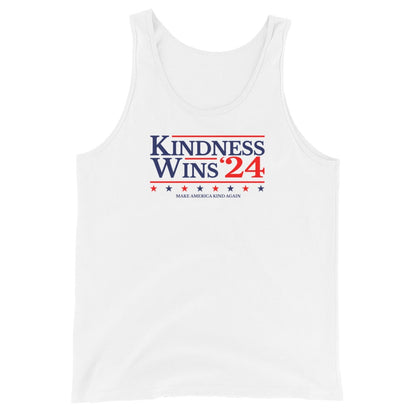 Kindness Wins - White Men's Tank Top Rave Day XS 