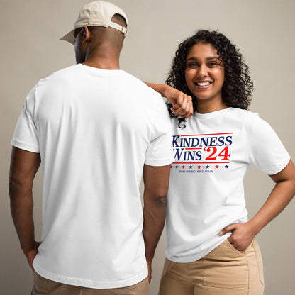 Kindness Wins - White Unisex t-shirt Rave Day 