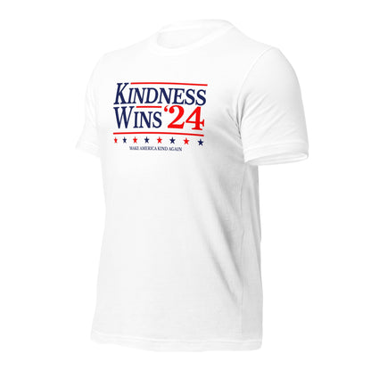 Kindness Wins - White Unisex t-shirt Rave Day 