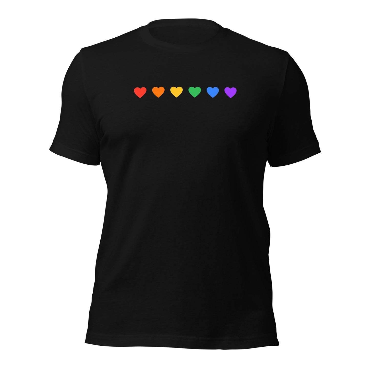 Rainbow Hearts - Unisex T-Shirt Rave Day XS 