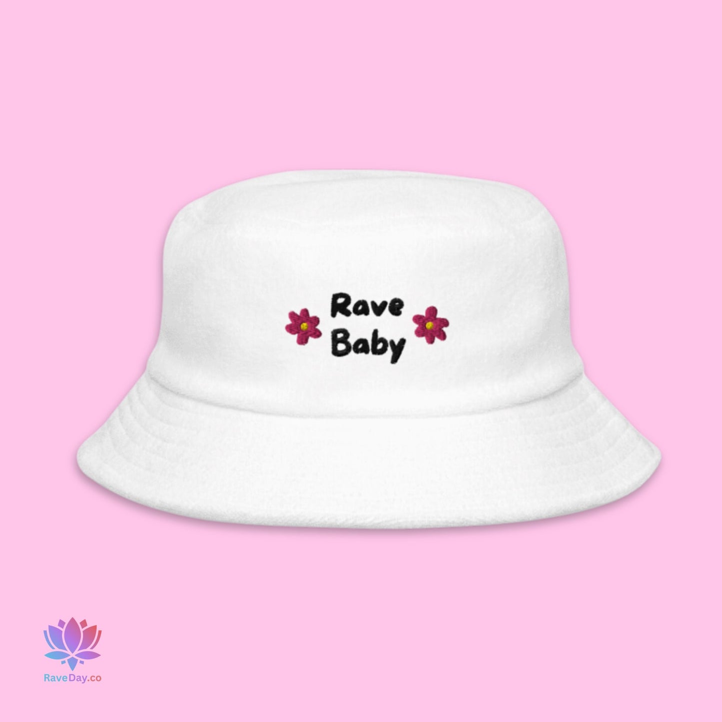 Rave Baby - Unstructured terry cloth bucket hat Rave Day 