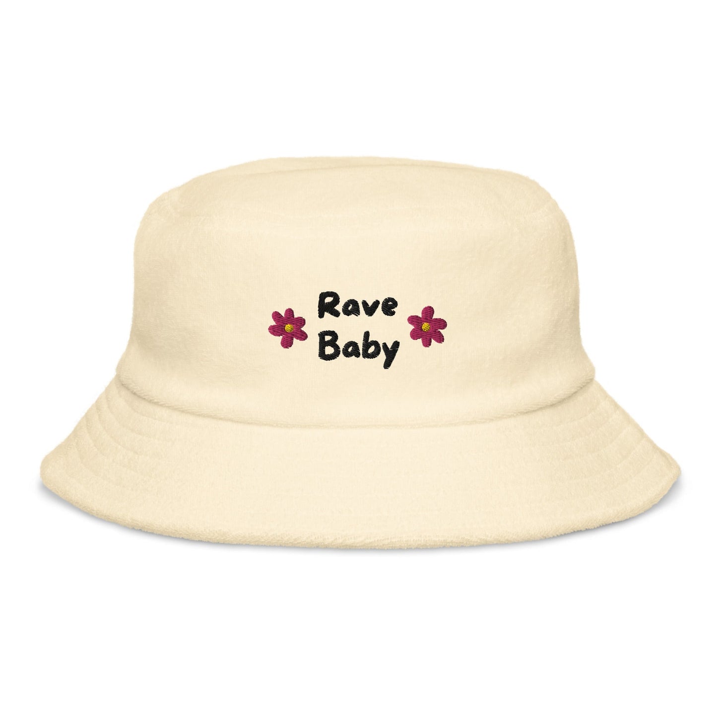 Rave Baby - Unstructured terry cloth bucket hat Rave Day Light Yellow 