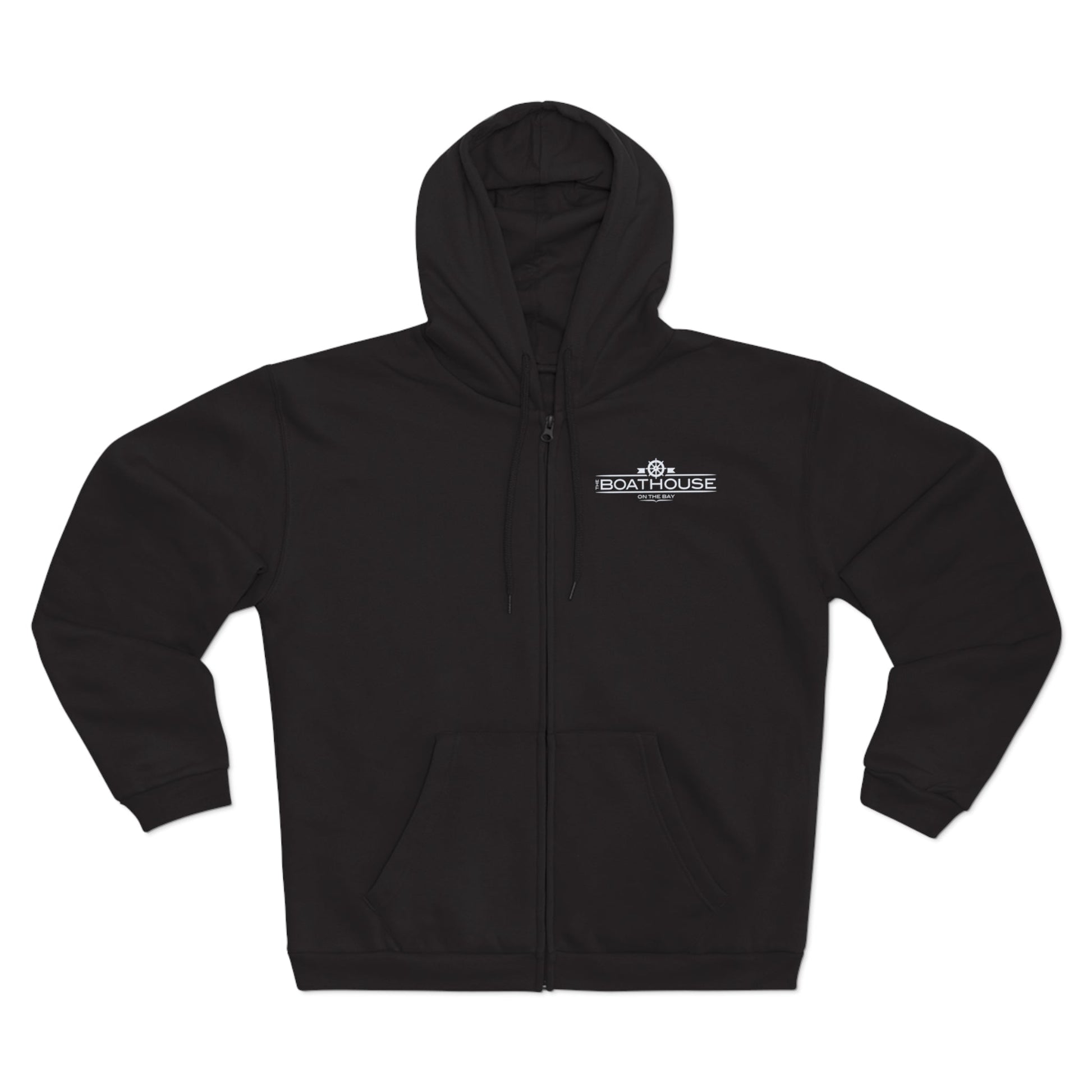 SAMPLE Unisex Hooded Zip Sweatshirt Hoodie Printify Black XS 