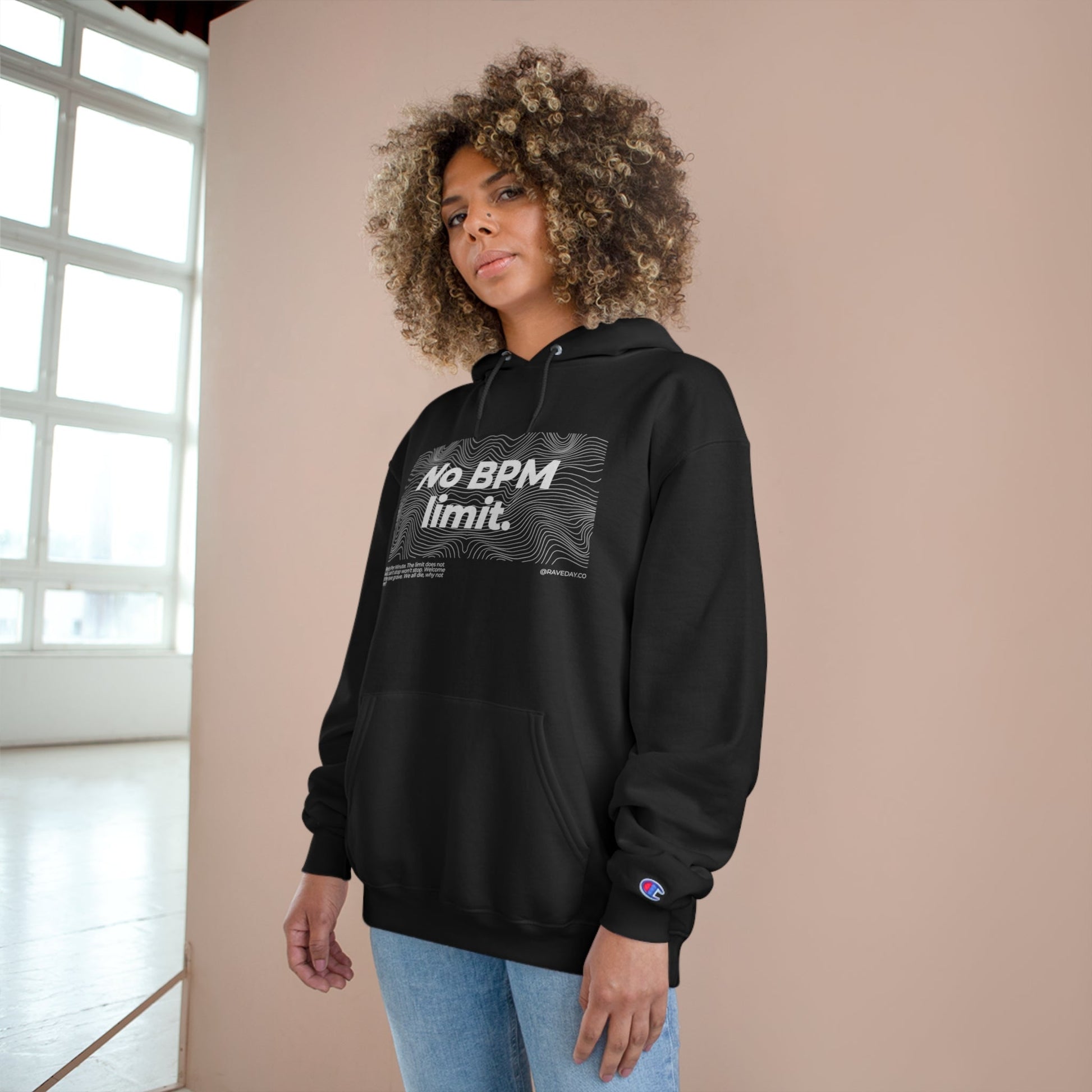 No BPM Limit - Champion Hoodie Hoodie Printify 