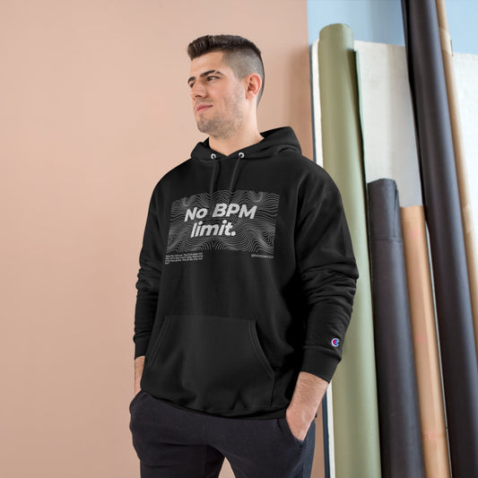 No BPM Limit - Champion Hoodie Hoodie Printify Black S 